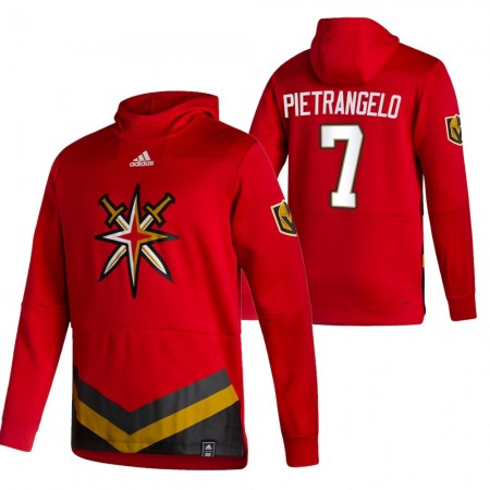 Herren Vegas Golden Knights Alex Pietrangelo 7 2020-21 Reverse Retro Pullover Hooded Sweatshirt